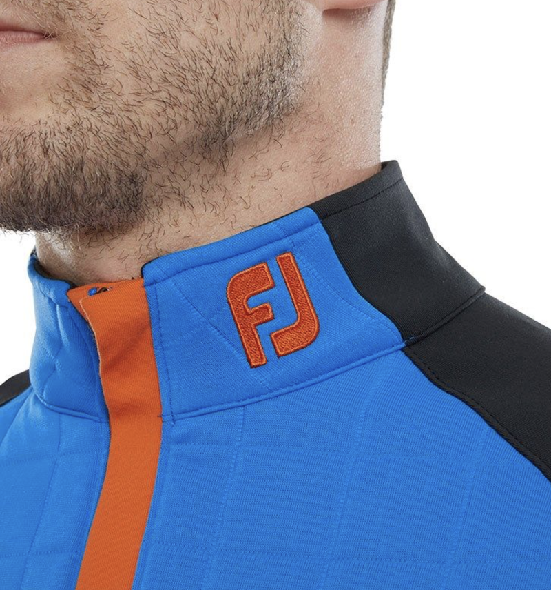 Footjoy | 88836 | Footjoy Quilted Jacquard Chill-Out XP | Sapphire with Black & Orange