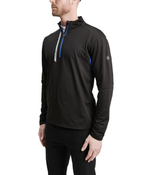 Abacus | 6374-326 | Sherwood halfzip Fleece | DK.Cobalt/Black