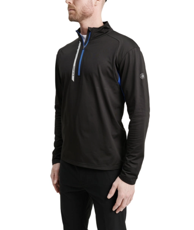 Abacus | 6374-326 | Sherwood halfzip Fleece | DK.Cobalt/Black