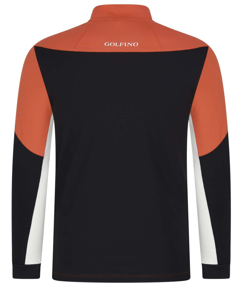 Golfino | 5430815-311 | Breathable Midlayer Golf Troyer with UV protection | Cherry Tomato