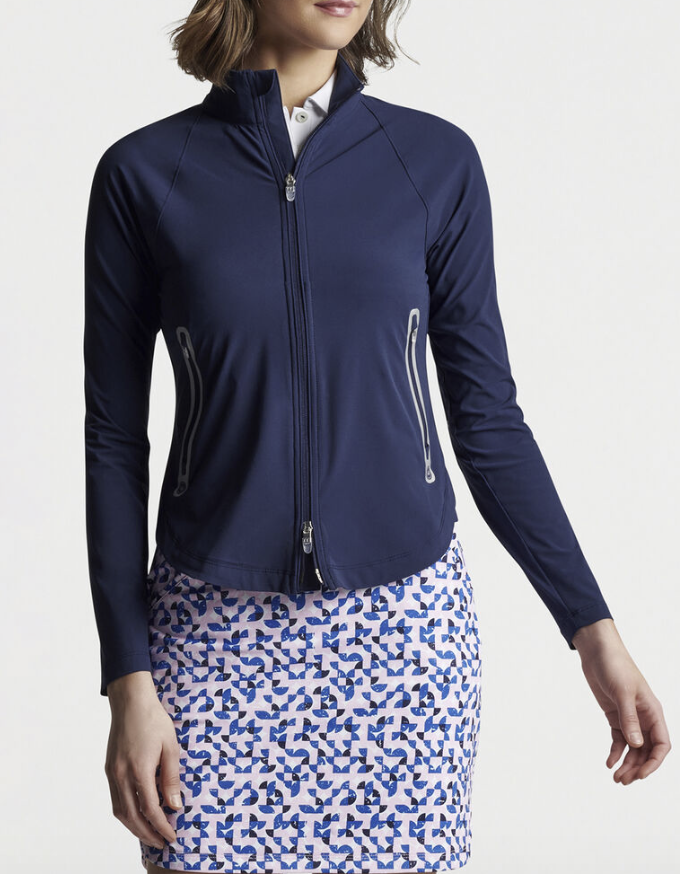 Peter Millar | LF22EZ12 | Jameson Flex Stretch Full Zip Jacket | Navy