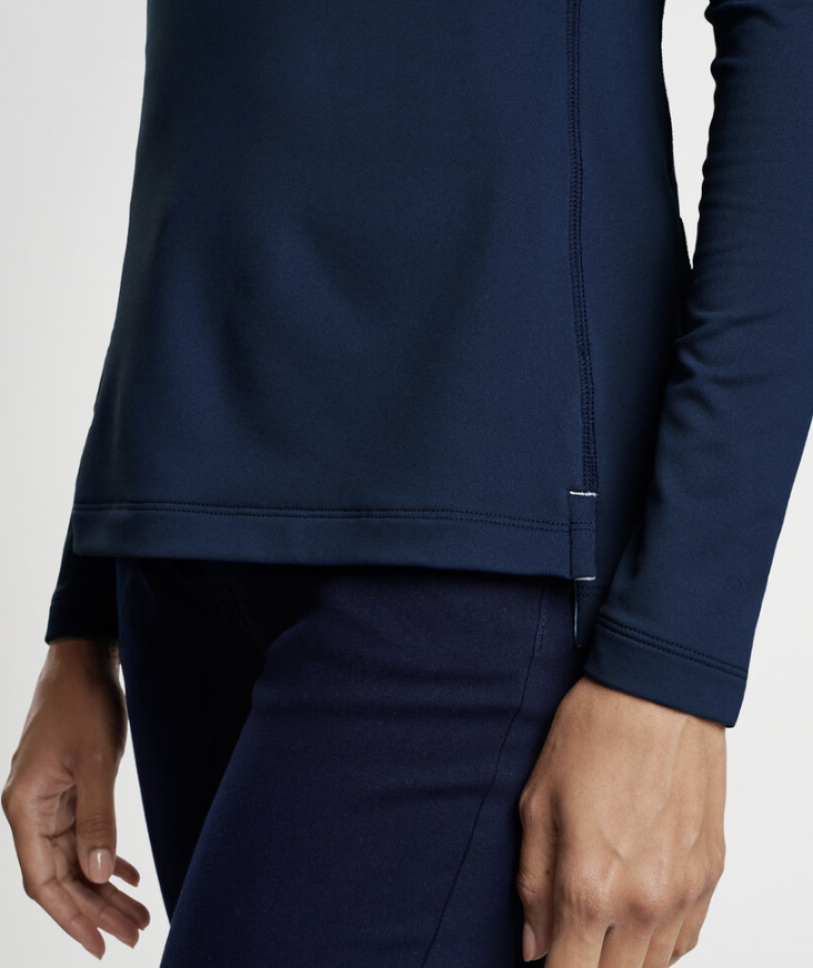 Peter Millar | LE0EK42MLG | Raglan Sleeve Perth Layer Quarter-Zip | Navy