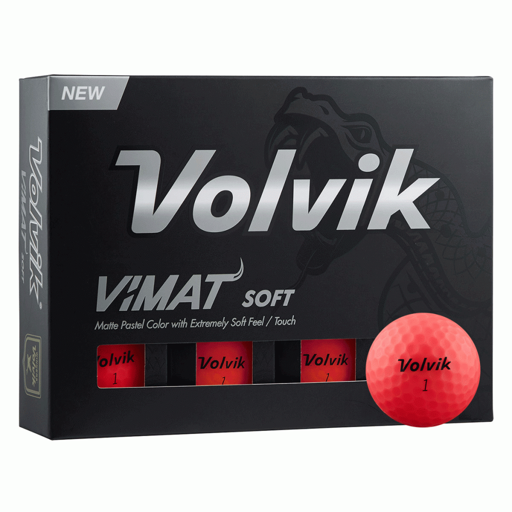 Volvik | Vimat | Matte Red | Golfballs