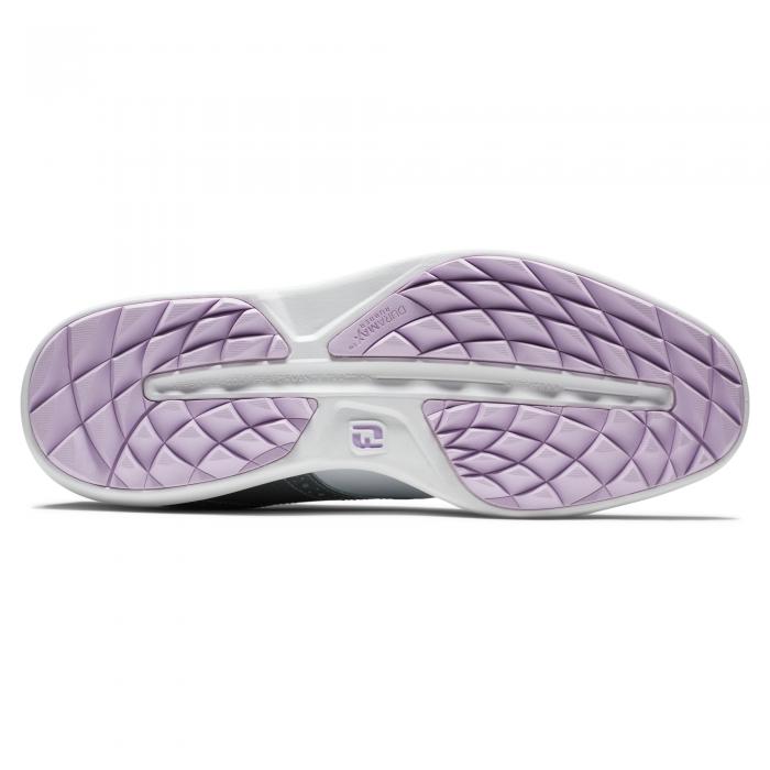 Footjoy | 97990 | Traditions Spikeless | White / Silver / Purple