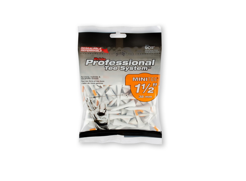 PrideSport | Mini Tee 1 1/2 | 90 stuks | White / Orange