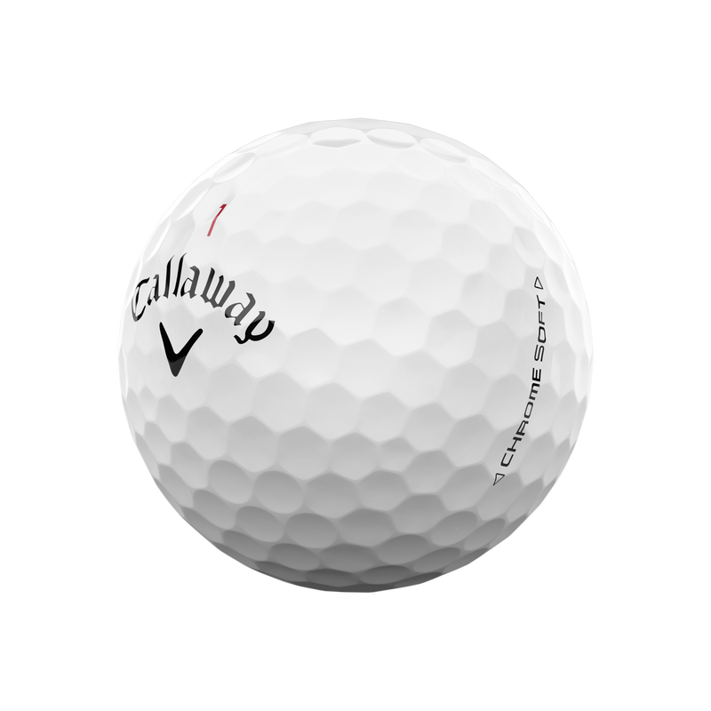 Chrome | Soft | Golf | Balls | single ball sideview