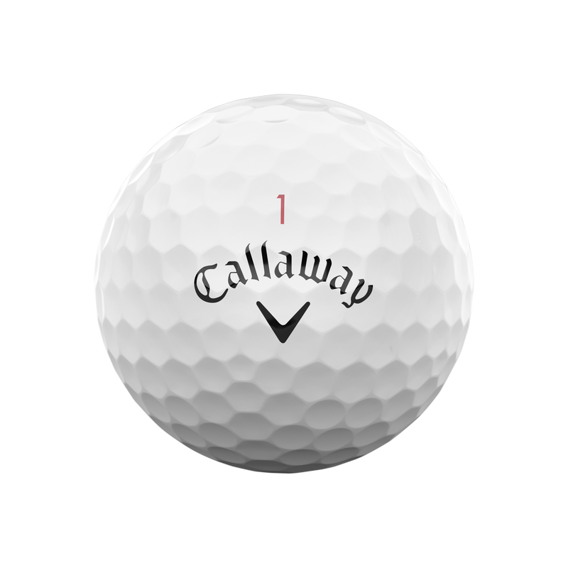 Chrome | Soft | Golf | Balls | single ball frontview
