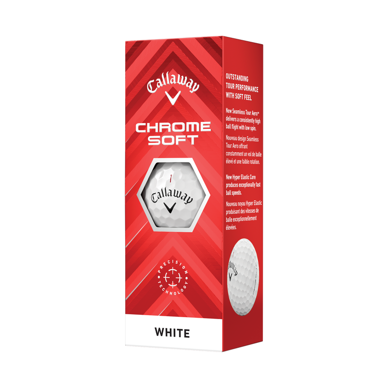 Chrome | Soft | Golf | Balls | one sleeve balls