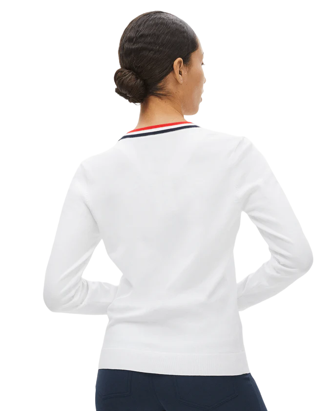 Rohnisch | Adele | Knitted Sweater | 111668 | white | Model Backview