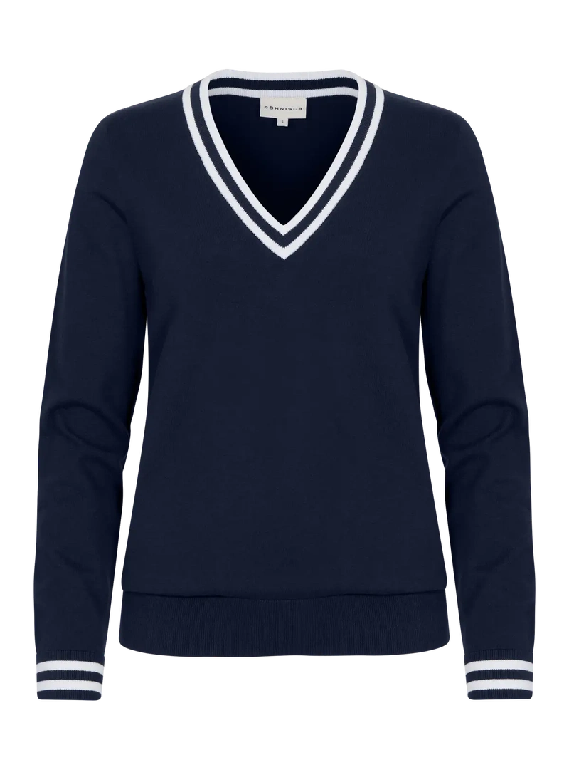 Rohnisch | Adele | Knitted Sweater | 111668 | Navy | Frontview