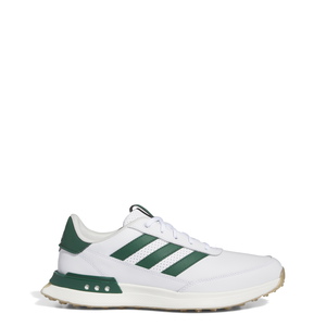 Adidas | IF0299 | S2G Spikeless Leather 24 Golf Shoes | Cloud White / Collegiate Green / Gum