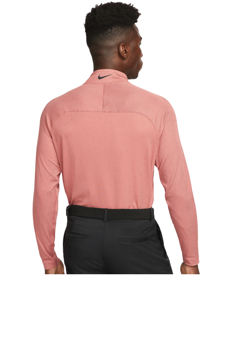 Nike |  DH0982-691 | Dri Fit | ADV Vapor | Mens Quarter zip golf top | Canyon Rust / Fossil Rose / Black