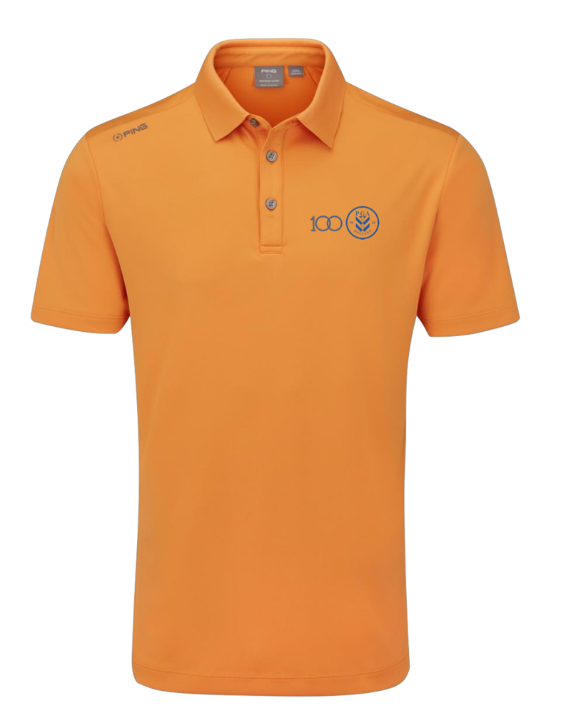 PGA Holland 100th year anniversary | The Lindum | Limited edition Ping Polo | Tangerine