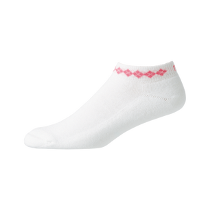 Footjoy | 19311-165 | ProDry Lightweight Sportlet | White | Pink