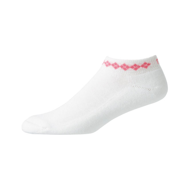 Footjoy | 19311-165 | ProDry Lightweight Sportlet | White | Pink