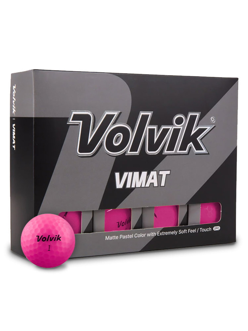 Volvik | Vimat | Matte Pink | Golfballs