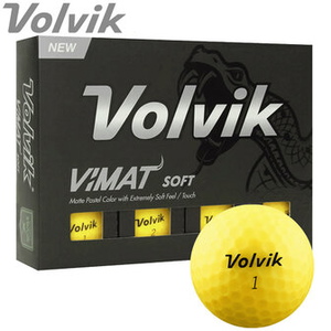 Volvik | Vimat | Matte Yellow | Golfballs