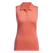 Adidas | IP4219 | Ultimate365 Solid Sleeveless Polo Shirt | Preloved Scarlet Pourus