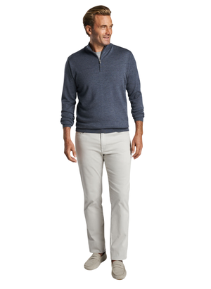 Peter Millar | Autumn Crest | ME0S01 | Merino Half Zip | Charcoal