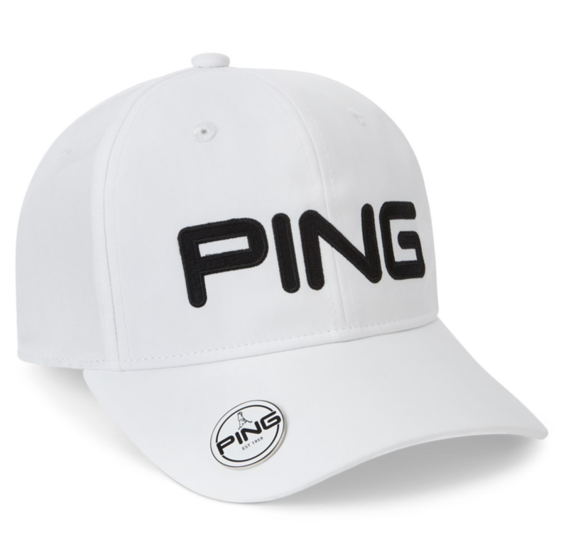 Ping | PO3646-002 | Ball Marker Cap | White | Front Vieuw