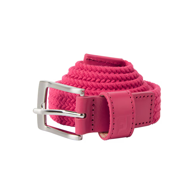 FootJoy | 69506R | Braided Belt | Hot Pink | Reg