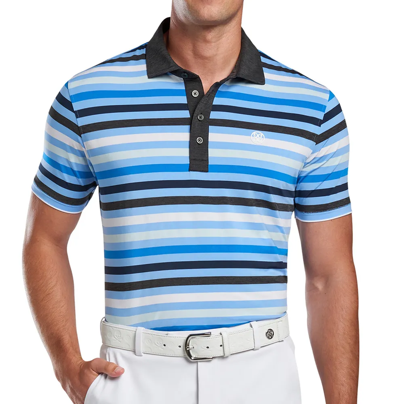 G/Fore | G4MS22K26 | Mens | Jersey Stripe Polo | Vista