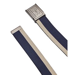Under Armour | 1383935-408 | M Stretch Webbing Belt | Navy/ Khaki Base/Castlerock