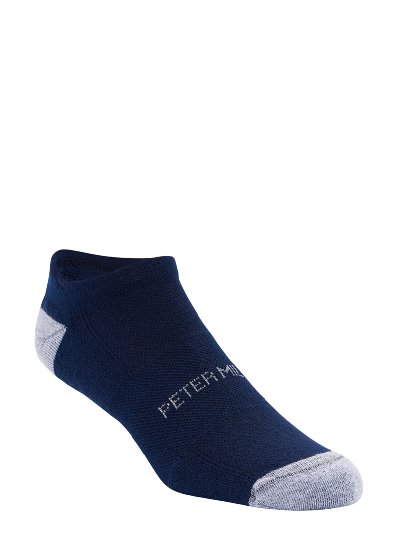 Peter Milar Two-Pack Performance Sock | ME0EF02-Navy | One Size | Navy