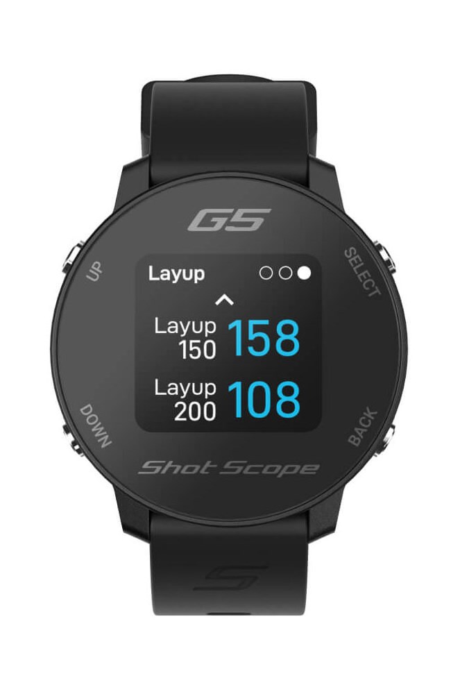 Shot Scope Watch G5 GPS Black RSGolfshop