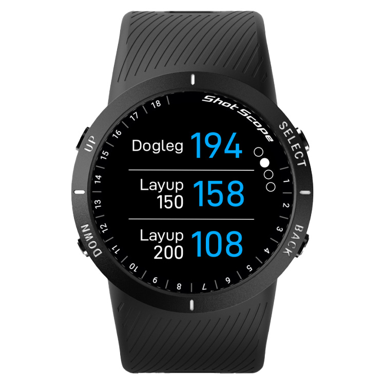 Shot Scope Watch V5 GPS Performance Tracking Black RSGolfshop