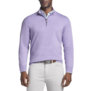 Peter Millar | MS22S01 | Mens | Crown Soft Quarter Zip | Violet Sky