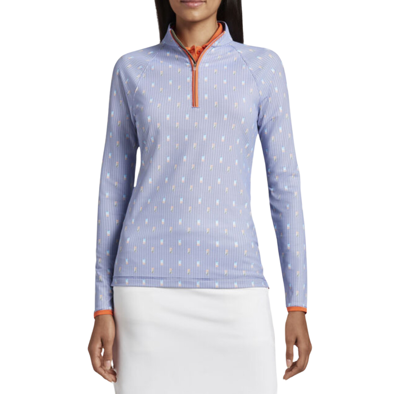 Peter Millar | LS22EK42 | Ladies Raglan Sleeve Perth Layer | Dominos Sport Navy