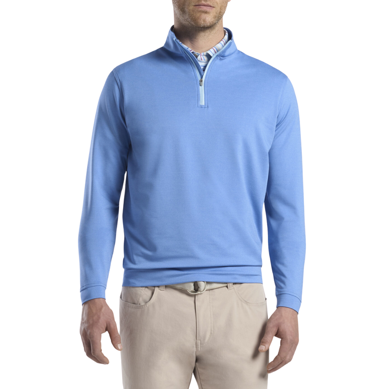 Peter Millar | MF20EK40B | Mens Perth Terry Quarter Zip | Cape