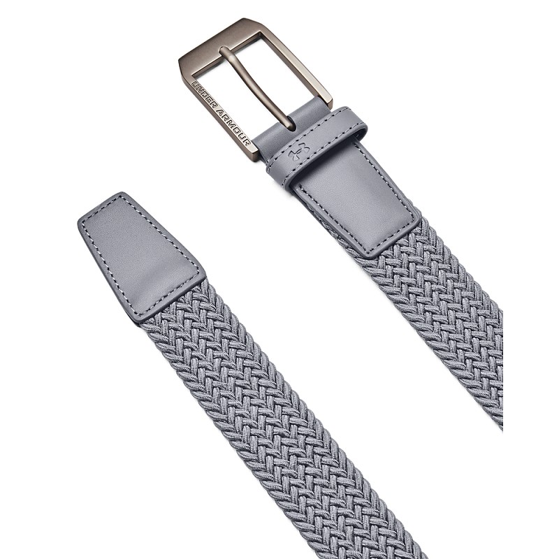 Under Armour | 1387746-035 | Braided Golf Belt | Steel