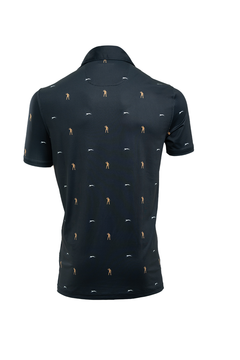 Seve Ballesteros | Slazenger | Allover Polo | SEV010005 | Navy Blue
