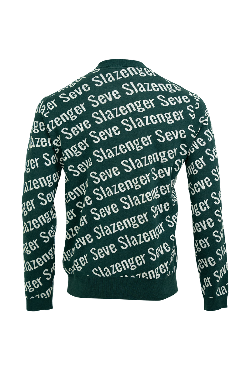 Seve Ballesteros | Slazenger | Collab Sweater | SEV010011 | Deep Green/Off White