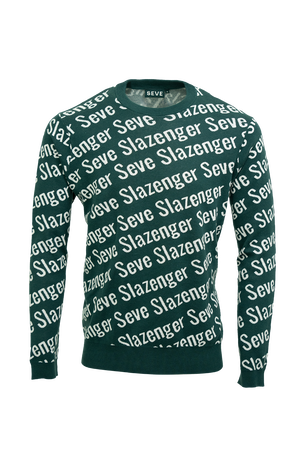 Seve Ballesteros | Slazenger | Collab Sweater | SEV010011 | Deep Green/Off White
