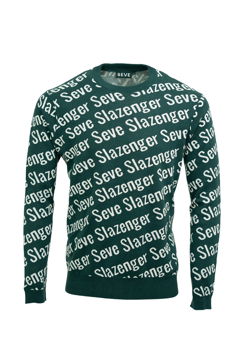 Seve Ballesteros | Slazenger | Collab Sweater | SEV010011 | Deep Green/Off White