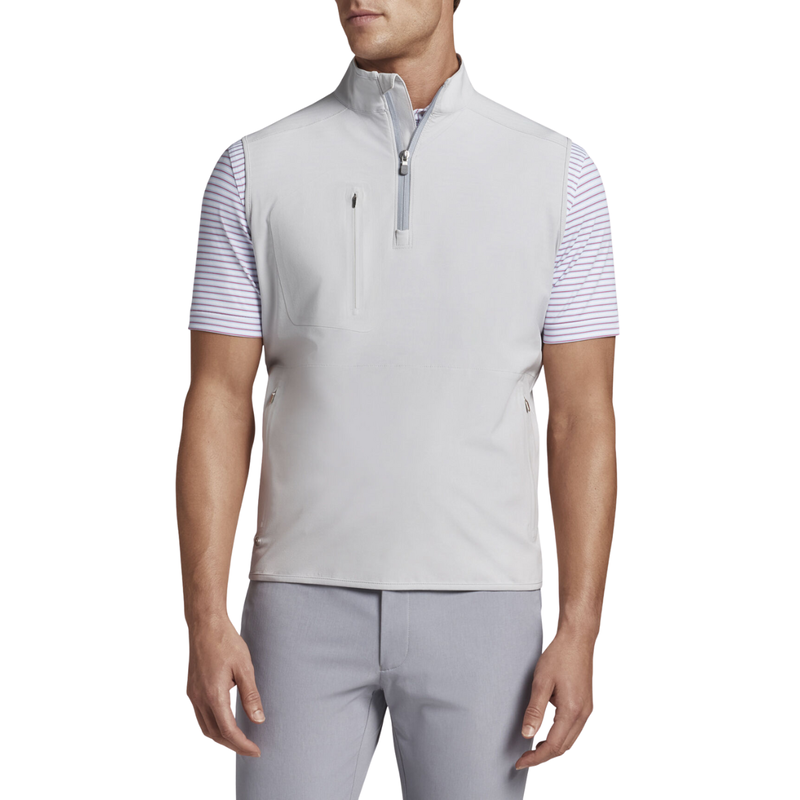Peter Millar | MS22EZ502 | Mens | Flex Adapt Half-Zip Pover Vest | British Grey