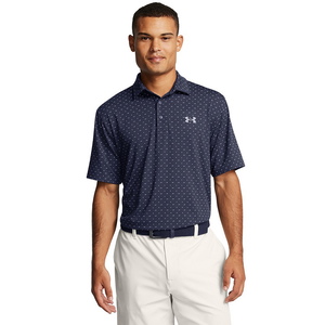 Under Armour | 1378677-417 | Playoff 3.0 Printed Polo | Midnight Navy / White / Steel
