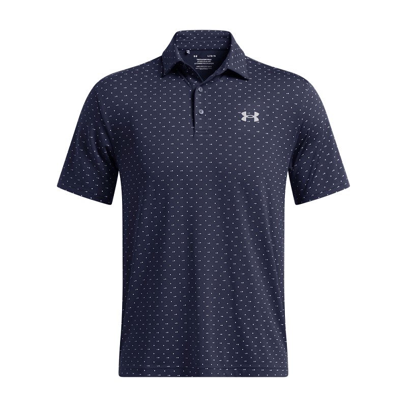 Under Armour | 1378677-417 | Playoff 3.0 Printed Polo | Midnight Navy / White / Steel