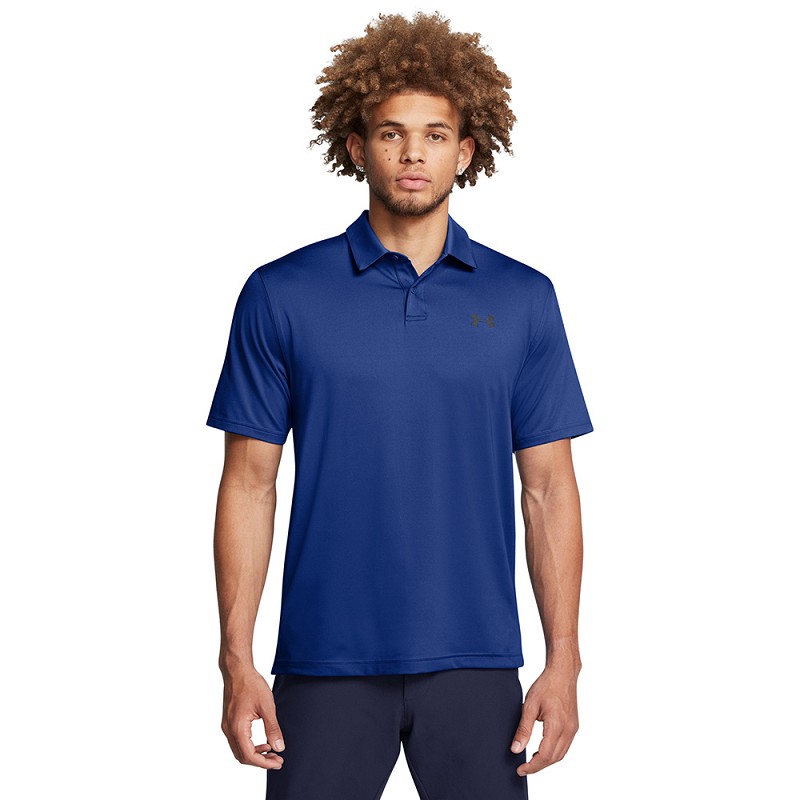Under Armour | 1383714-432 | T2G Polo | Tech Blue / Black front view