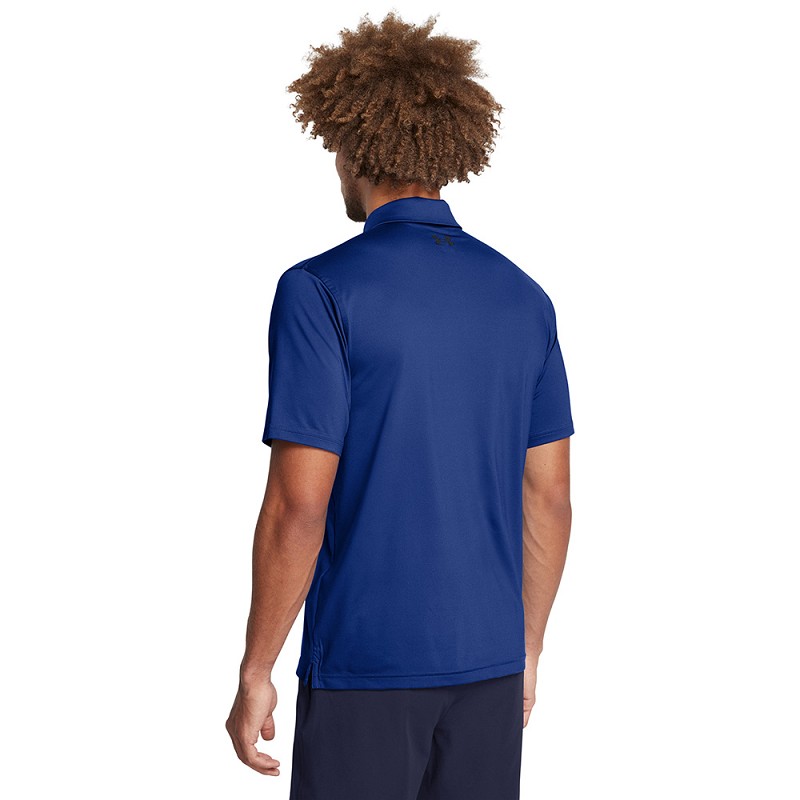 Under Armour | 1383714-432 | T2G Polo | Tech Blue / Black back view