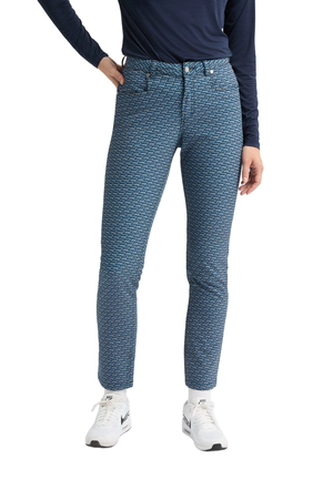 Rohnisch | 112188 | Chie Brushed Pant | Black Retro R Mono