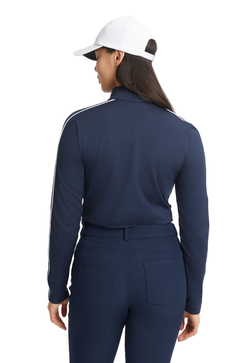 Rohnisch | 112167 | Amie Brushed Midlayer | Navy back view