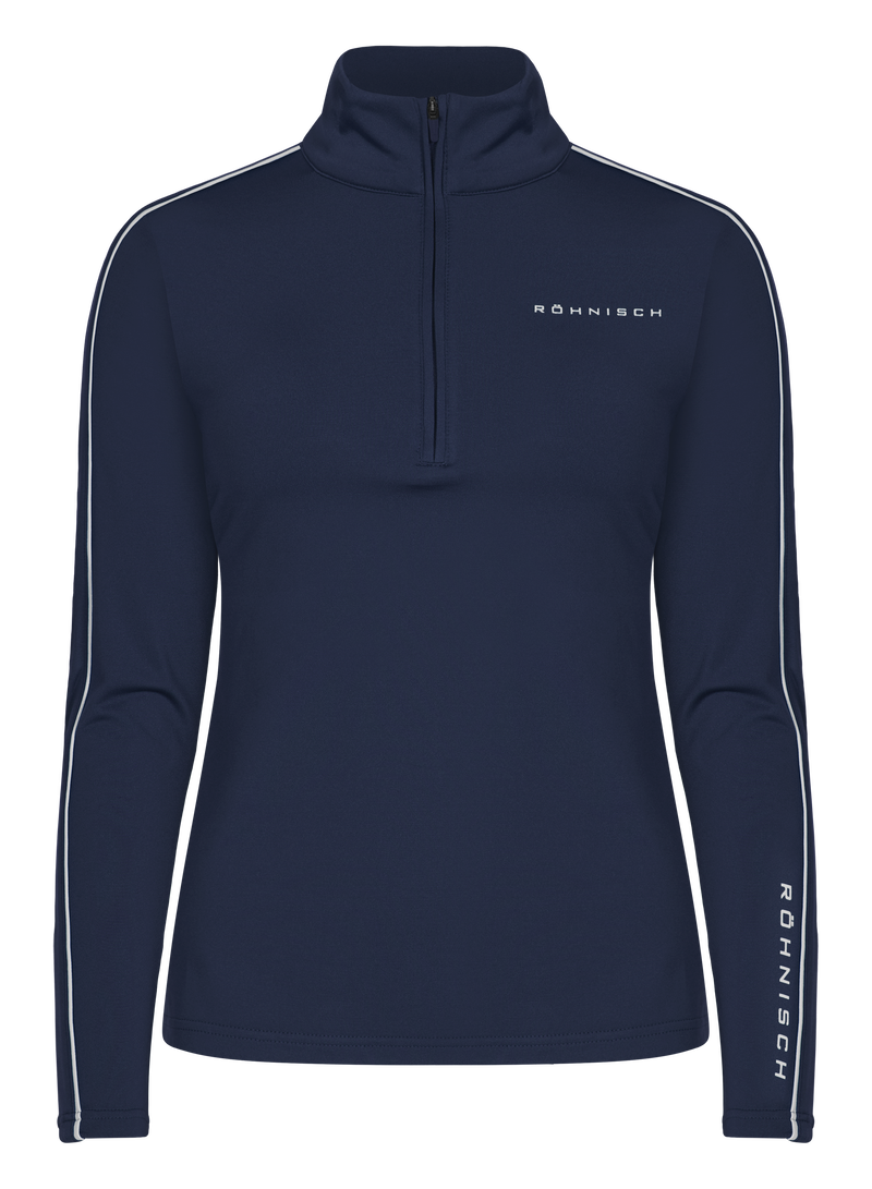 Rohnisch | 112167 | Amie Brushed Midlayer | Navy front view