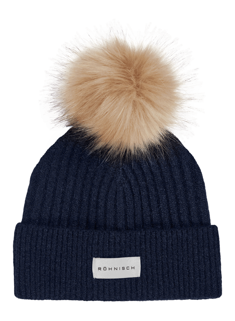 Rohnisch | 111739 | Pom Rib Beanie | Navy