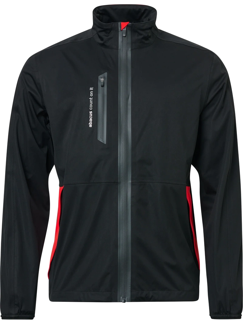 Abacus | 6080-226 | Bounce Stretch Rainjacket Mens | Black / Red