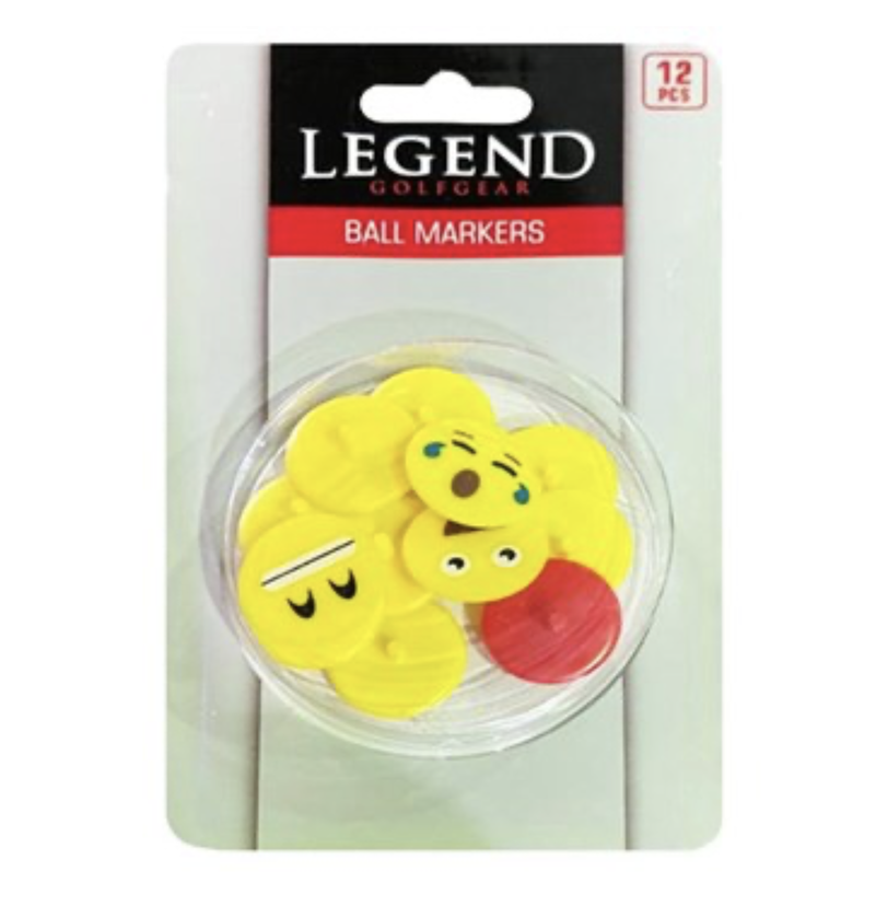 Legend | 12 pcs Smiley ball markers