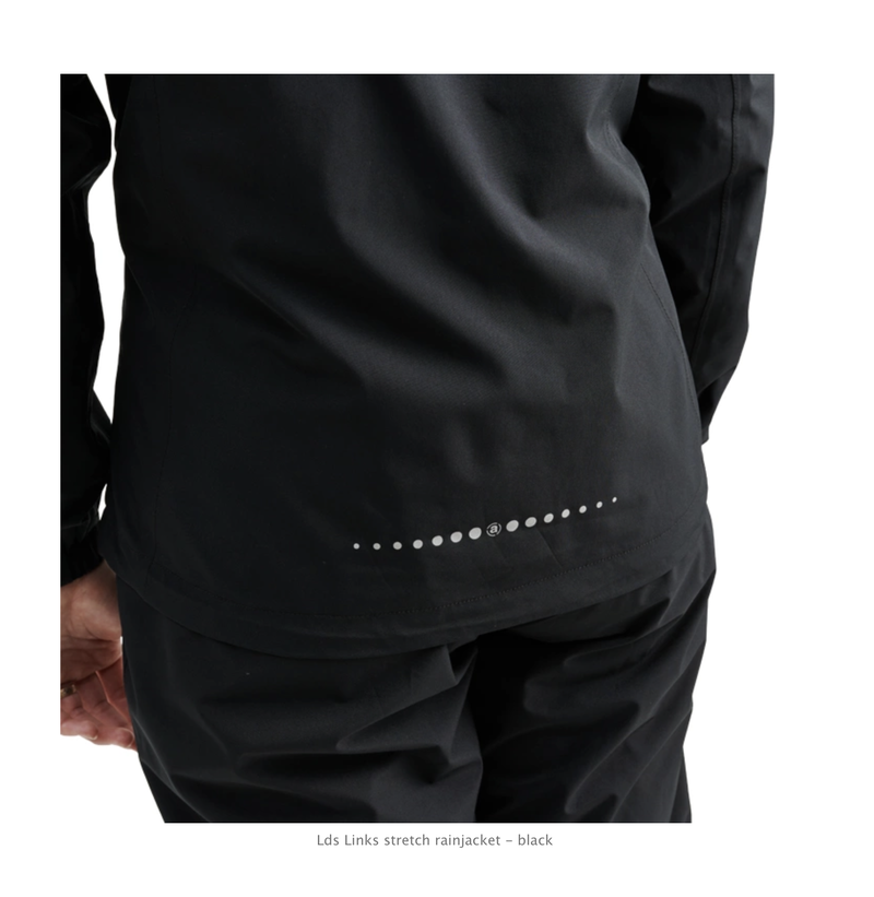 Abacus | 2076-600 | Links Stretch Rain Jacket | Black